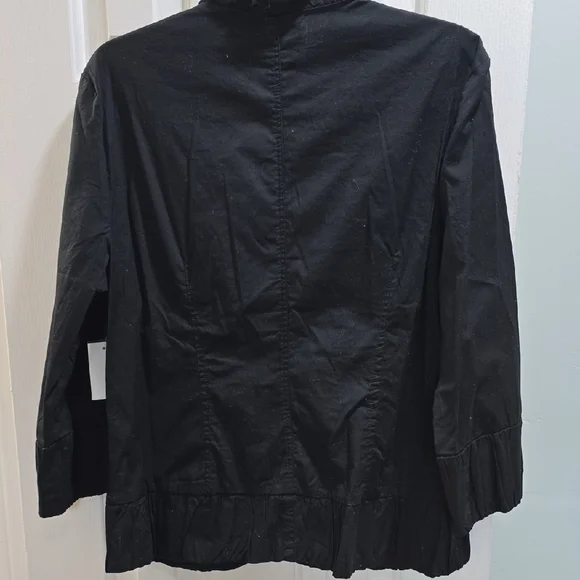 Wearables Black Ruffled Jacket Size XL - Picture 12 of 13